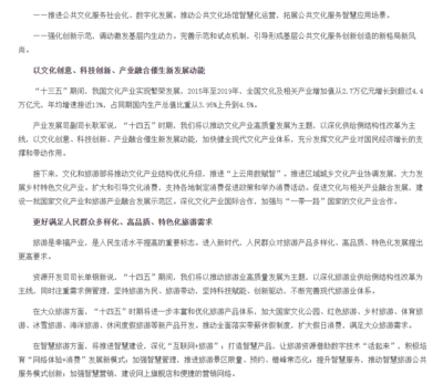 《“十四五”文化和旅游發(fā)展規(guī)劃》 以數(shù)字文化創(chuàng)意內(nèi)容服務(wù)引領(lǐng)文化強(qiáng)國(guó)建設(shè)